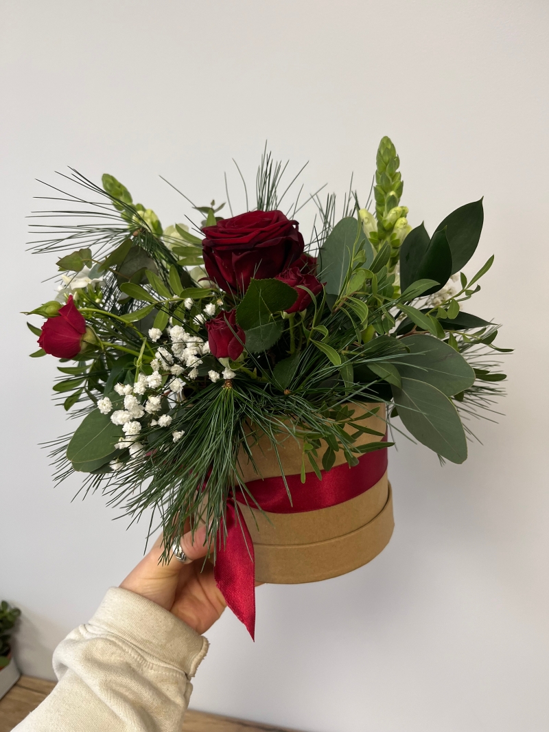 Traditional Christmas Hat Box