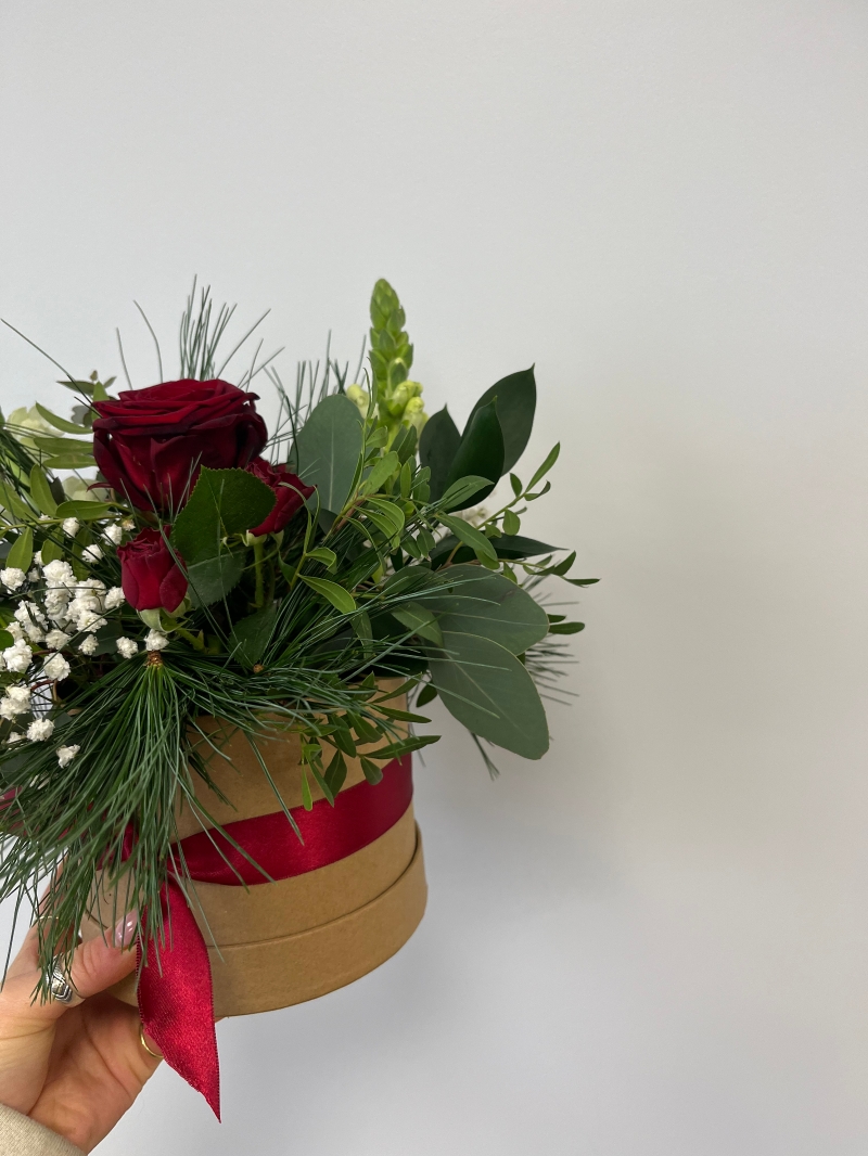 Traditional Christmas Hat Box