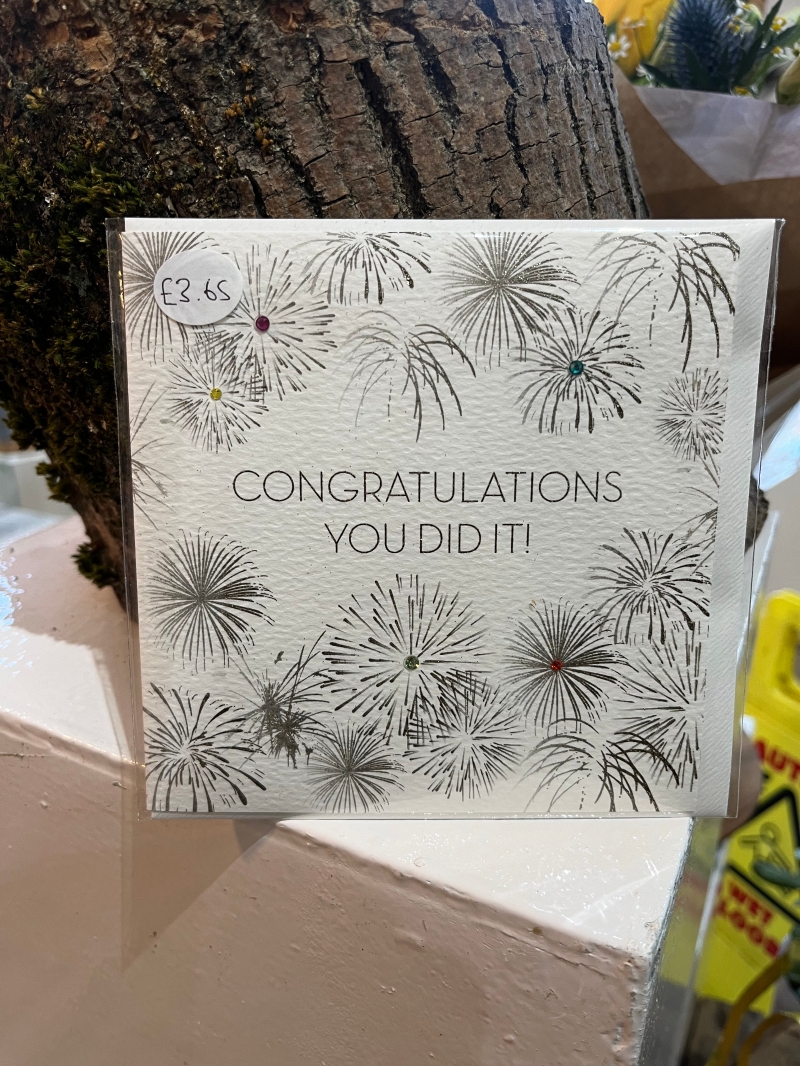 Congratulations gift card