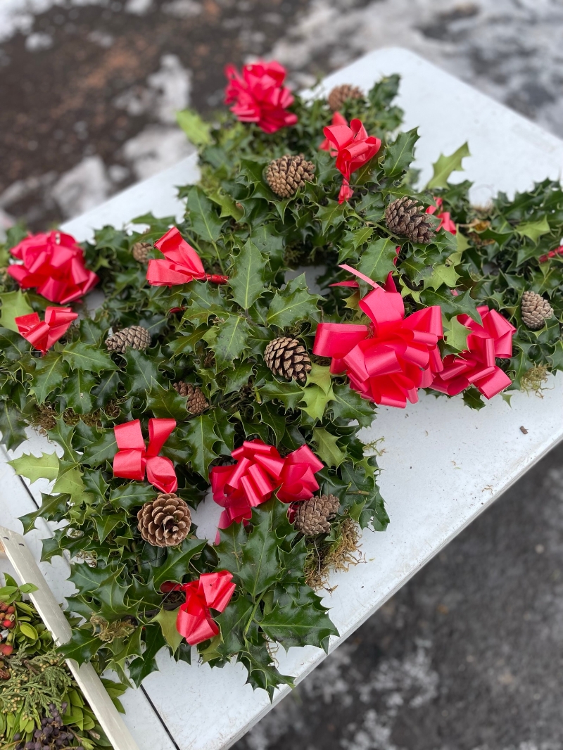 Fresh Holly Wreath