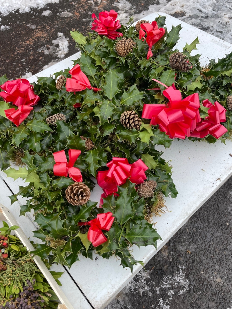 Fresh Holly Wreath