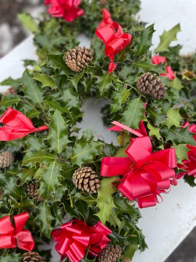 Fresh Holly Wreath