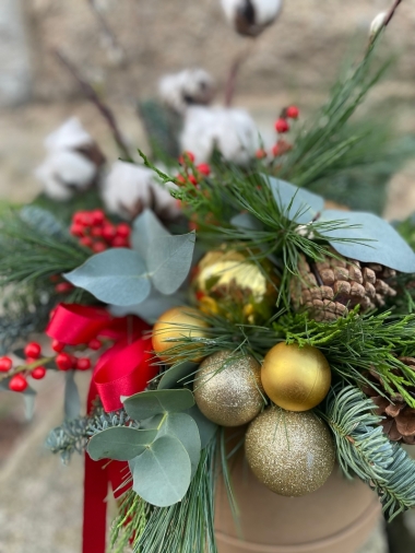 Contemporary Christmas Hat Box